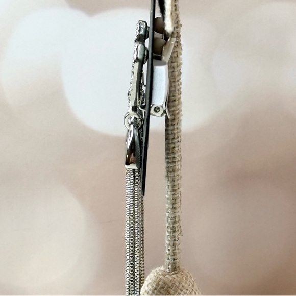 Vince Camuto Silver-Tone Pave Tassel Clip Drop Earrings - Picture 4 of 4